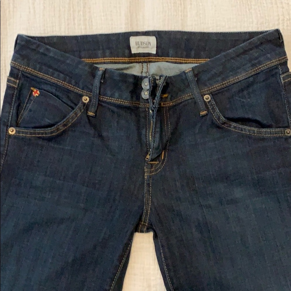 Dark wash Hudson denim